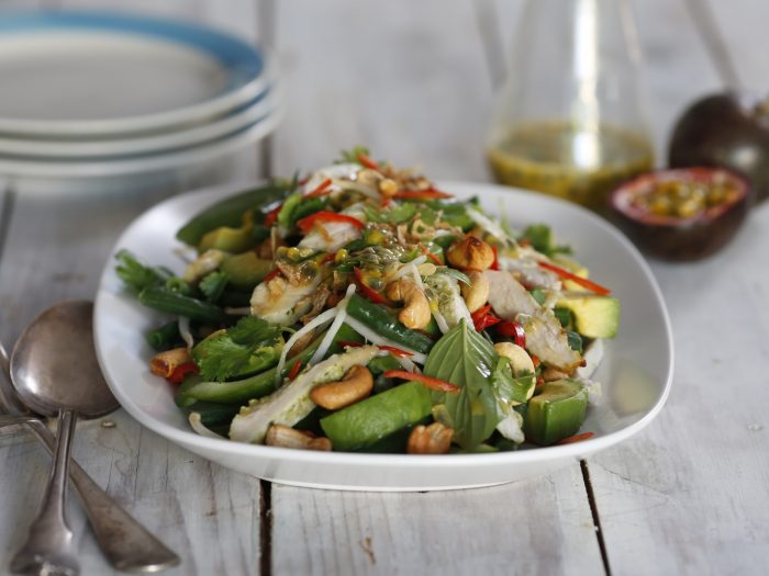 Thai Turkey Salad with snake beans, avocado and passionfruit kaffir lime dressing.jpg