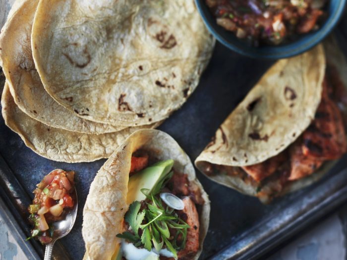 Chicken tacos with bean salsa and avocado.jpg