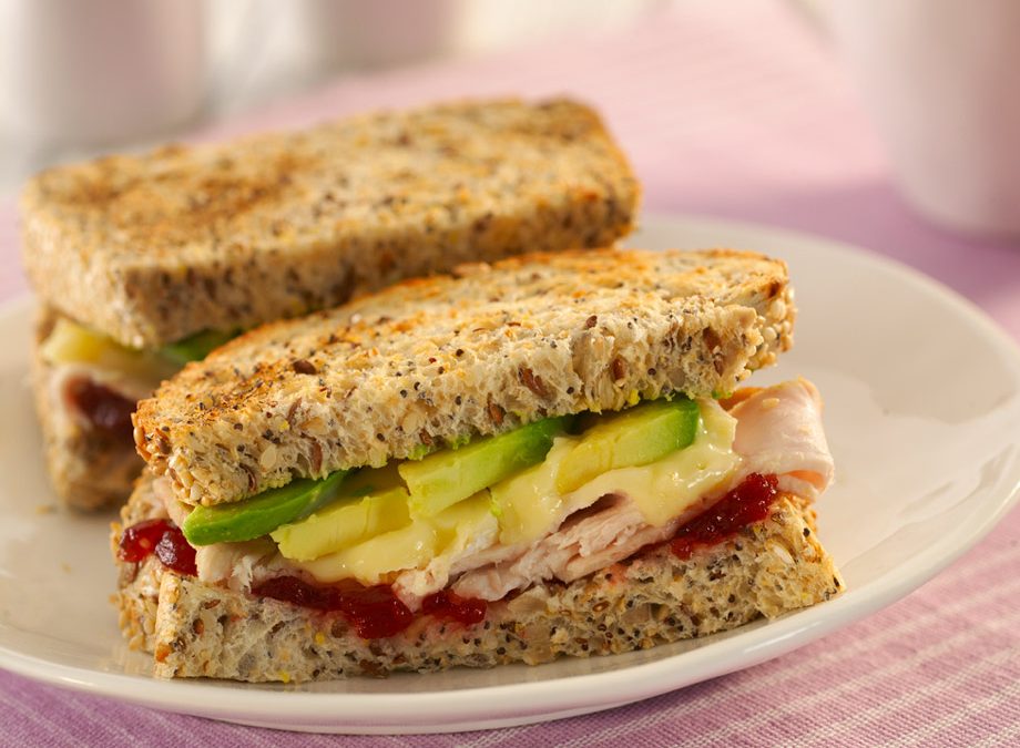 Avocado sandwich with turkey