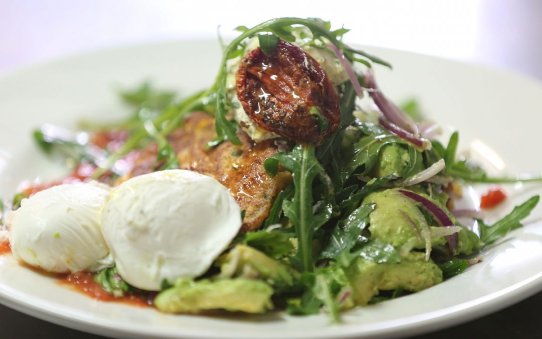 Avocado and corn fritters