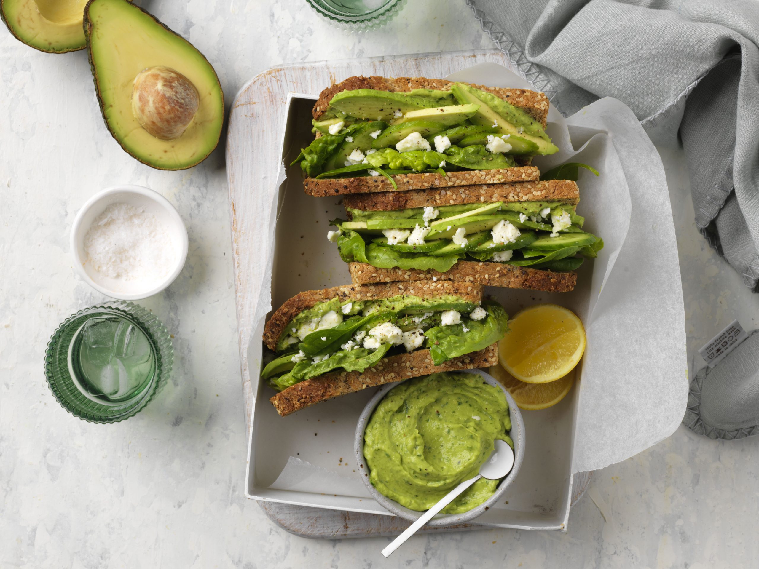 Green-is-Good Avocado Salad Sandwiches - Australian Avocados