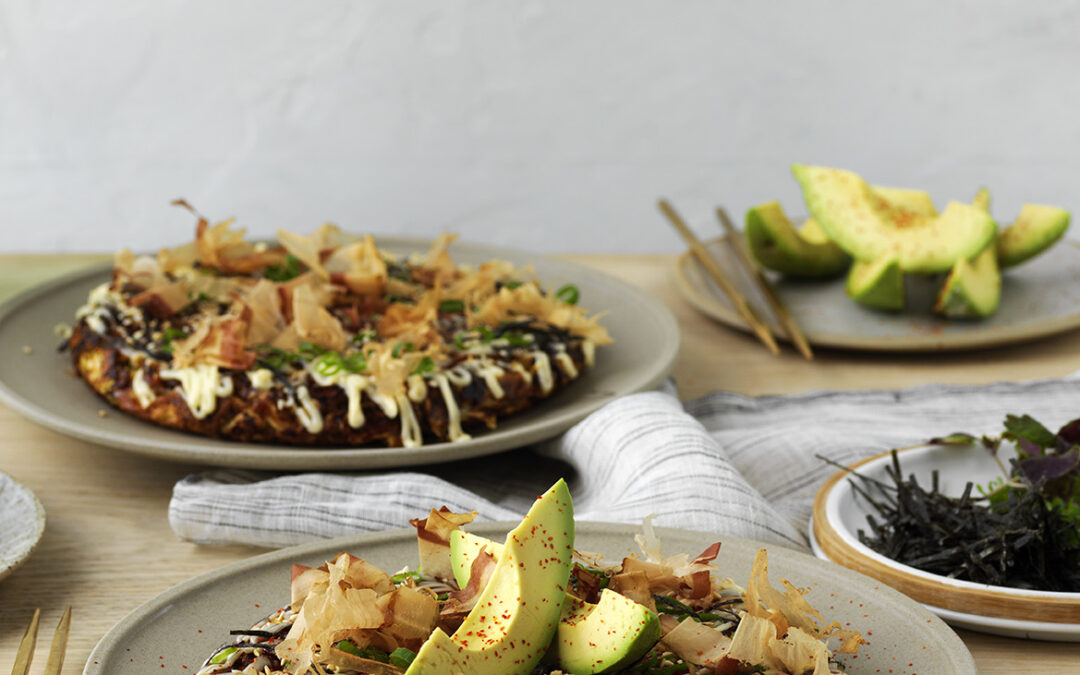 Okonomiyaki with Avocado