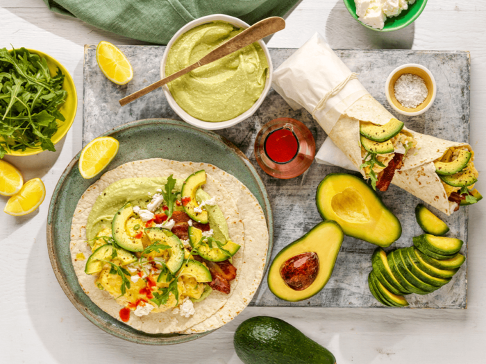 Avocado and baked beans on toast Australian Avocados