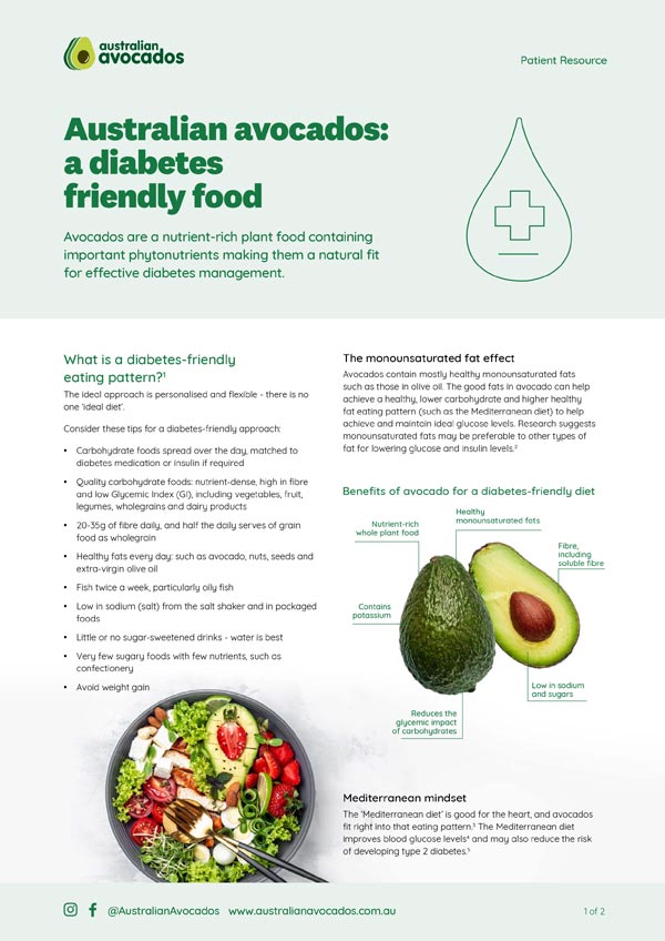 Avocados and Diabetes