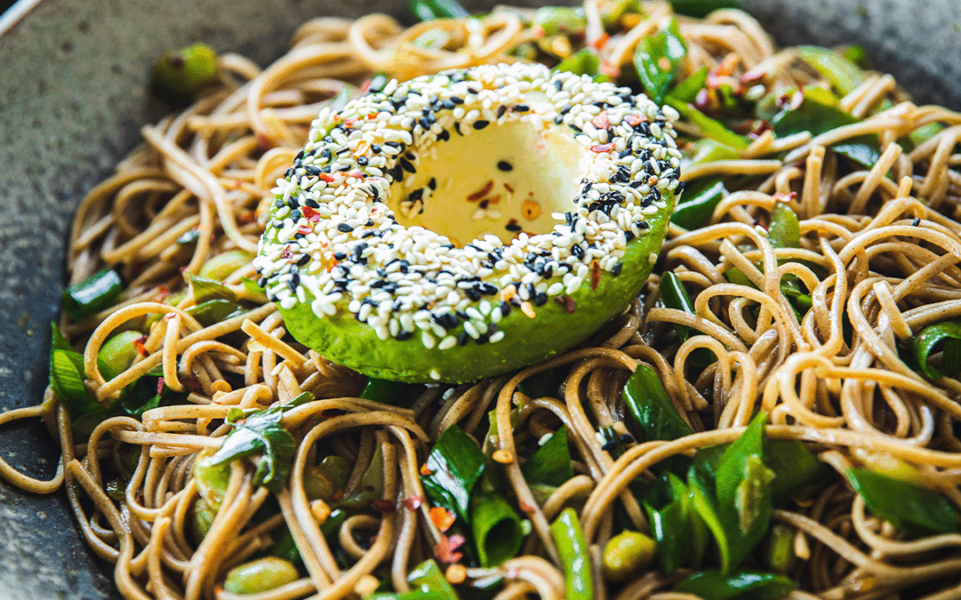 Avocado Sesame Soba Noodles