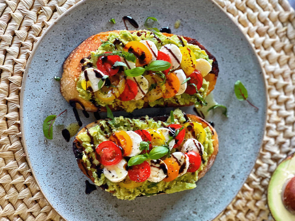 Caprese Avocado Smash - Australian Avocados