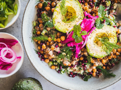 Avocado falafel bowl - Australian Avocados