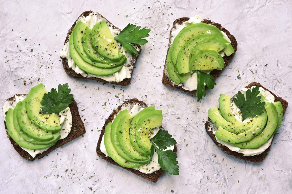 Avocado on Rye toast